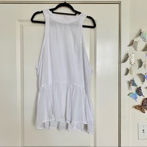 Free People white swim cover up/beach dress